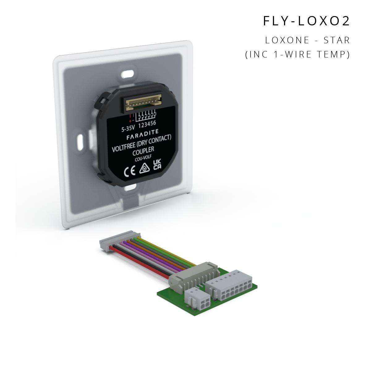 Loxone 1-wire connected to Volt Free TAP keypad